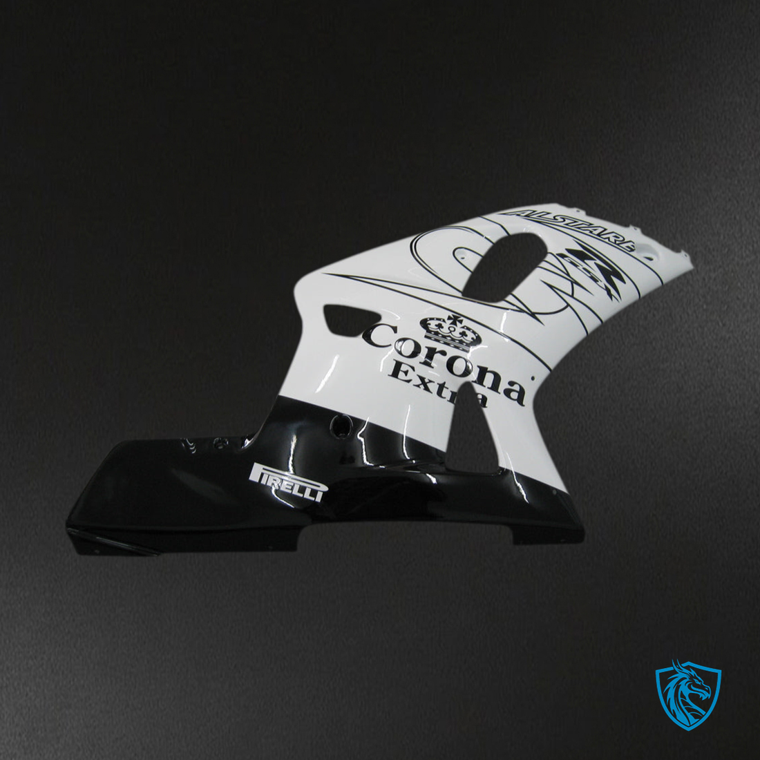 Suzuki GSXR 600 (2001-2003) White & Black Alstare Corona Fairing Kit - Aftermarket ABS Bodywork