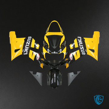 Suzuki GSXR 600 (2001-2003) Yellow & Black Racing Generic - MERGEment Motorcycle Fairings Kit