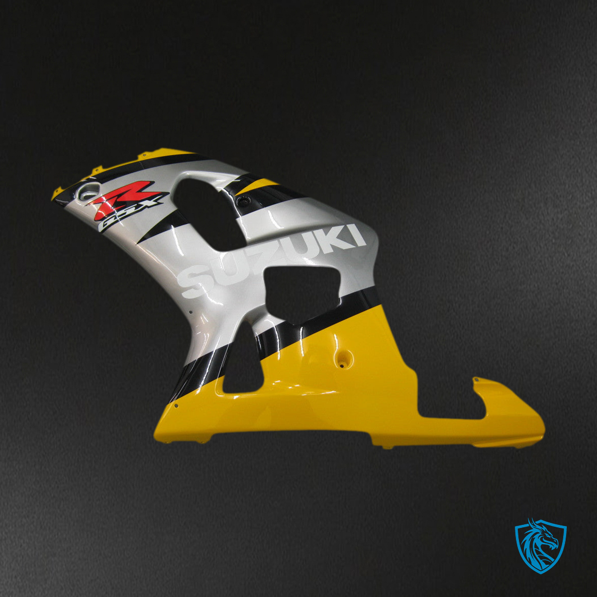 Suzuki GSXR 600 (2001-2003) Yellow & Silver Racing Generic - Custom ABS Fairing Kit