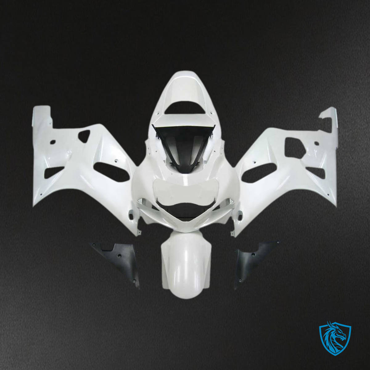 Suzuki GSXR600 (2001-2003) White & Black - Aftermarket ABS Bodywork