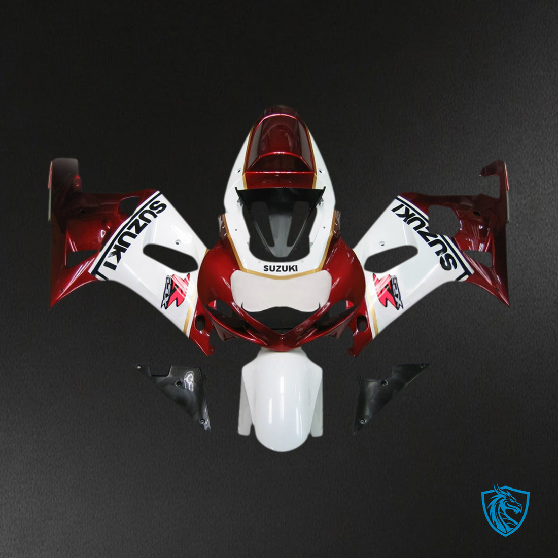 Suzuki GSXR600 (2001-2003) Red, White & Black Plastic Fairing Kit | ABS Bodywork