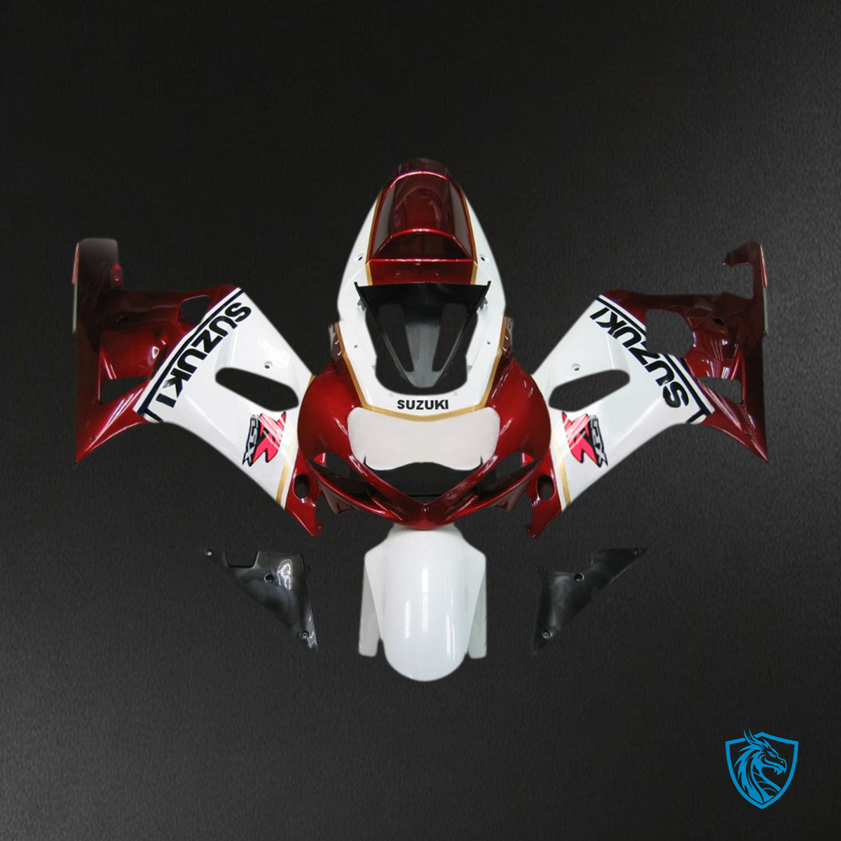 Suzuki GSXR600 (2001-2003) Red, White & Black Plastic Fairing Kit | ABS Bodywork