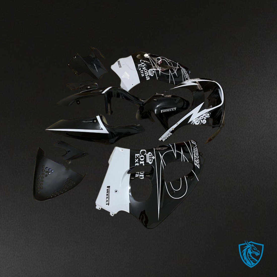 Suzuki GSXR600/750 (1997-2000) Black Corona Extra - Custom ABS Fairing Kit
