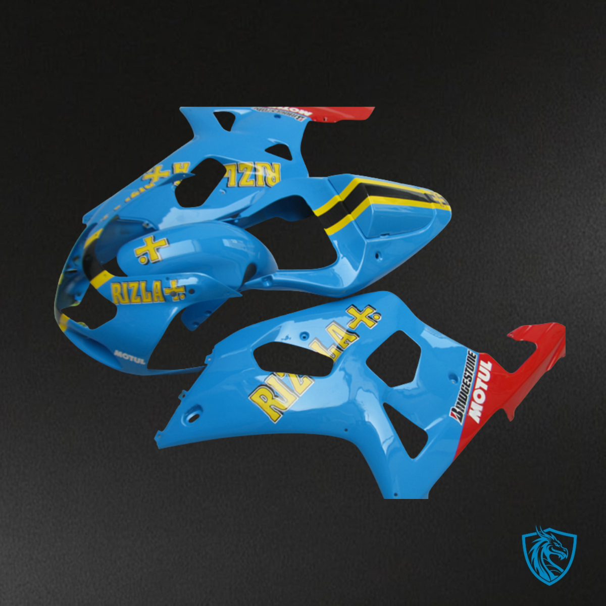 Suzuki GSXR600/750 (2001-2003) Blue Rizla Fairing Kit | ABS Bodywork