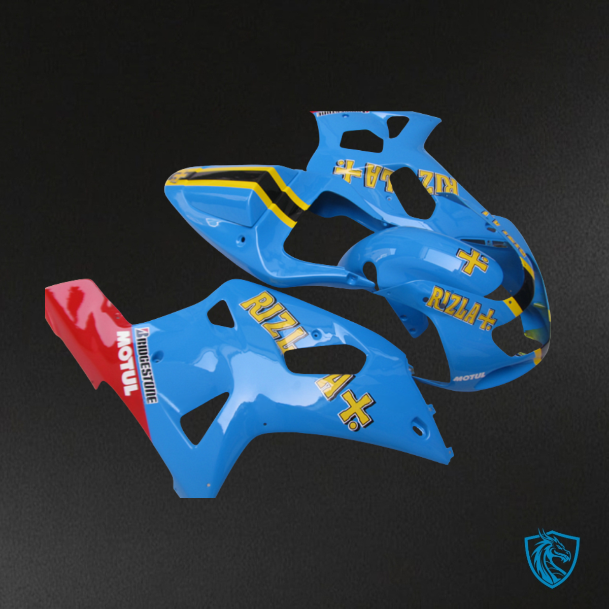 Suzuki GSXR600/750 (2001-2003) Blue Rizla Fairing Kit | ABS Bodywork