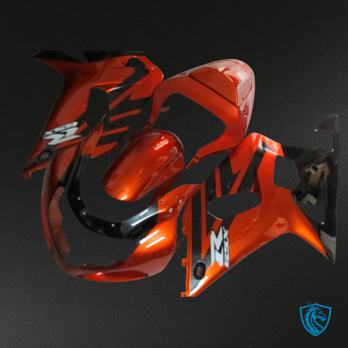 Suzuki GSXR600/750 (2001-2003) Red & Black ABS Bodywork - Fairings Kit