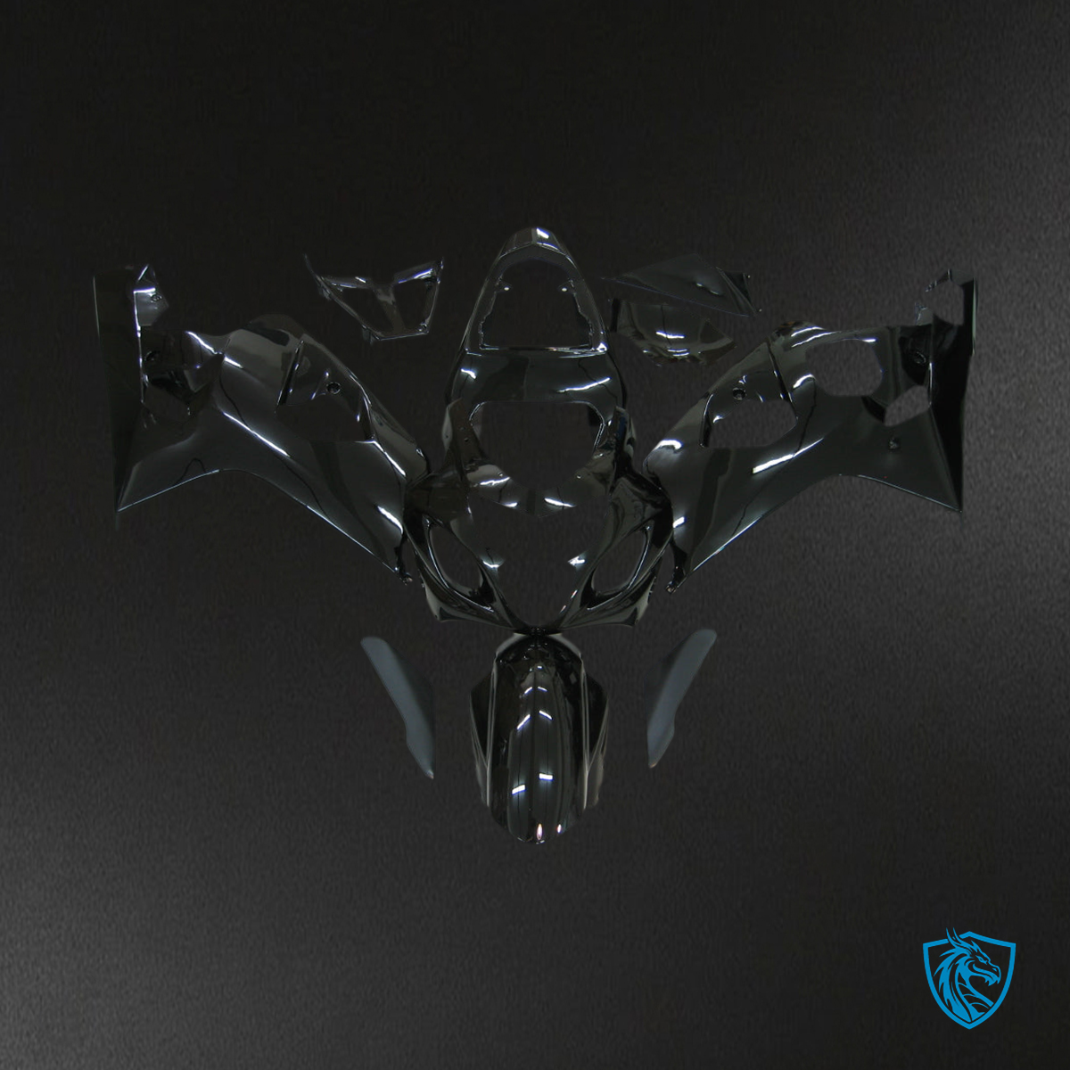 Suzuki GSXR 600-750 (2004-2005) All Black Racing Generic - Custom ABS Fairing Kit