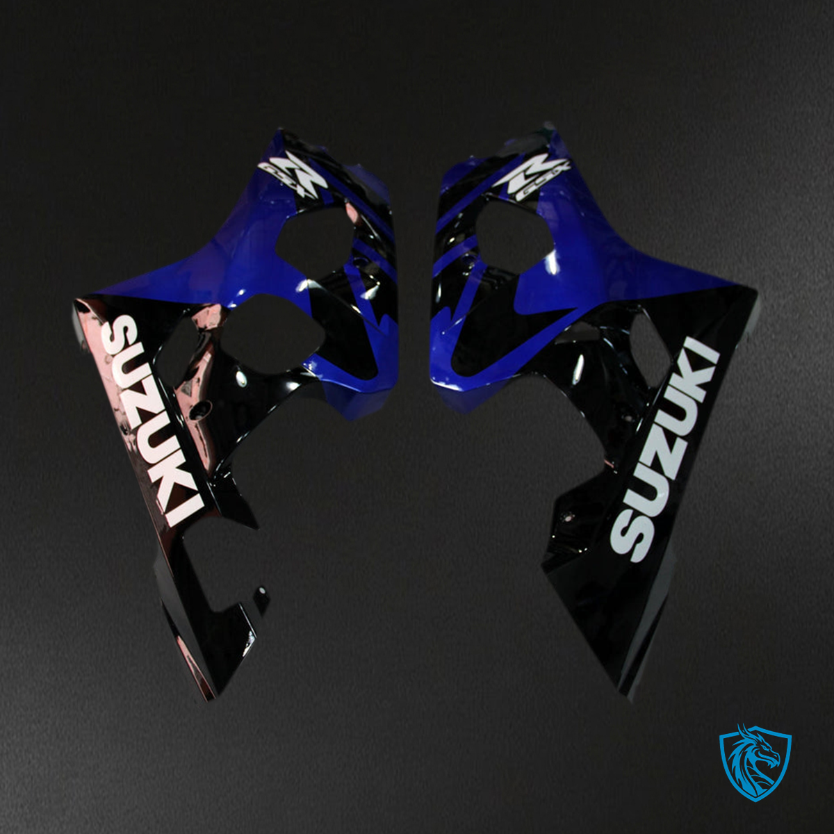 Suzuki GSXR 600-750 (2004-2005) Blue & Black - MERGEment Motorcycle Fairings Kit