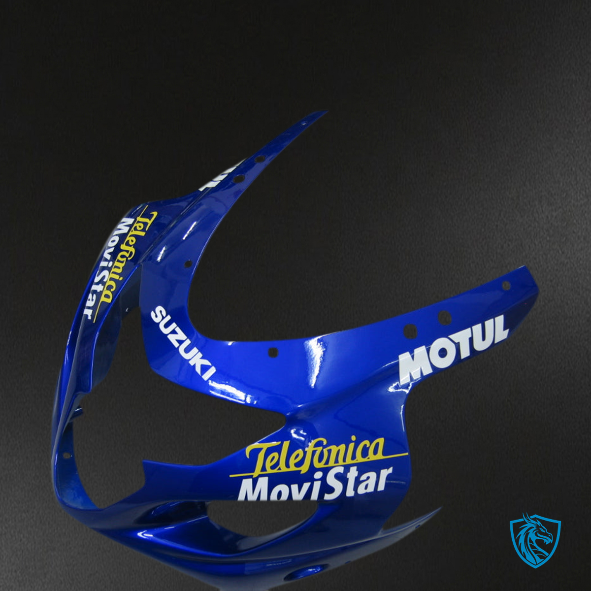 Suzuki GSXR 600-750 (2004-2005) Blue & White Racing Generic - Custom ABS Fairing Kit