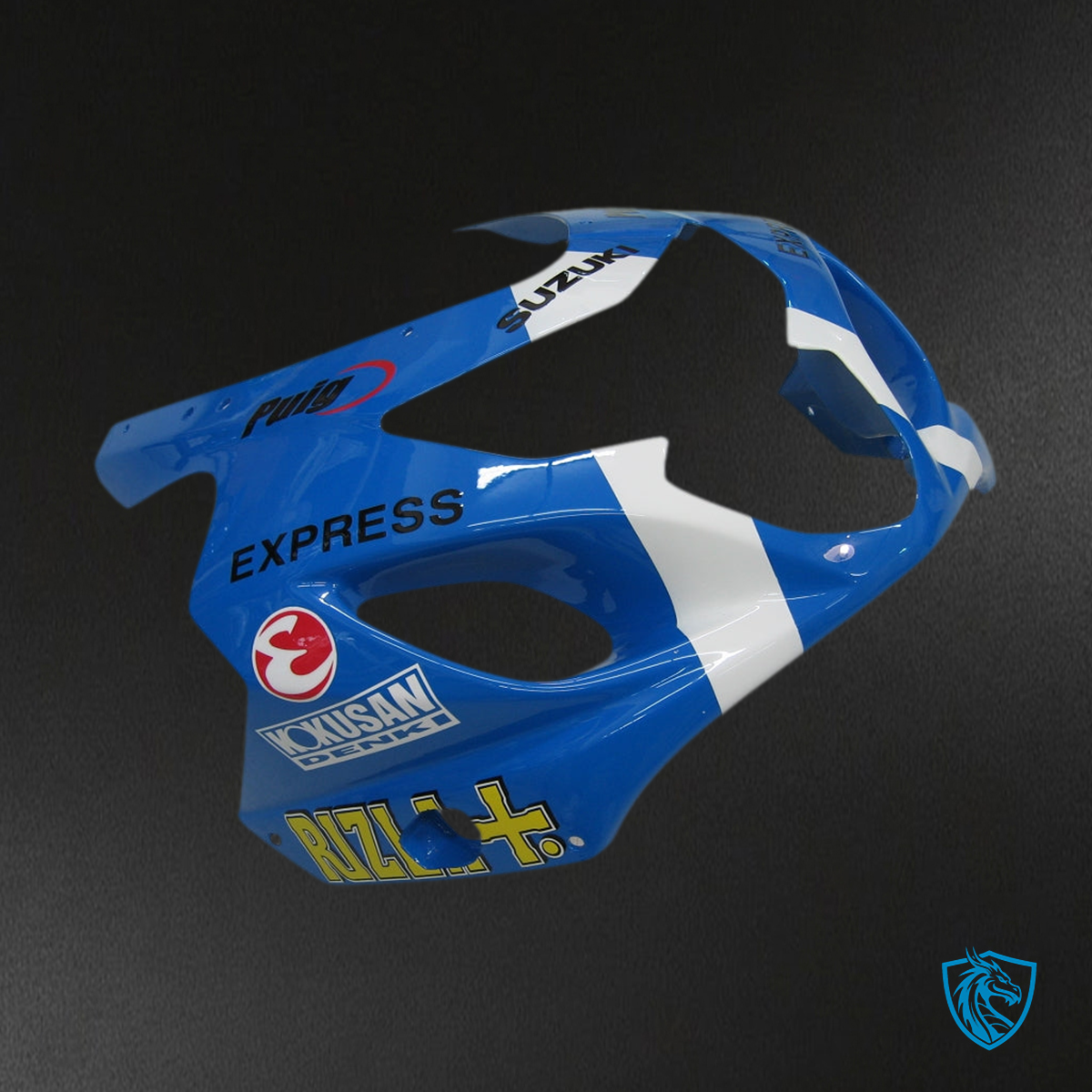 Suzuki GSXR 600-750 (2004-2005) Blue & White Rizla - MERGEment Motorcycle Fairings Kit