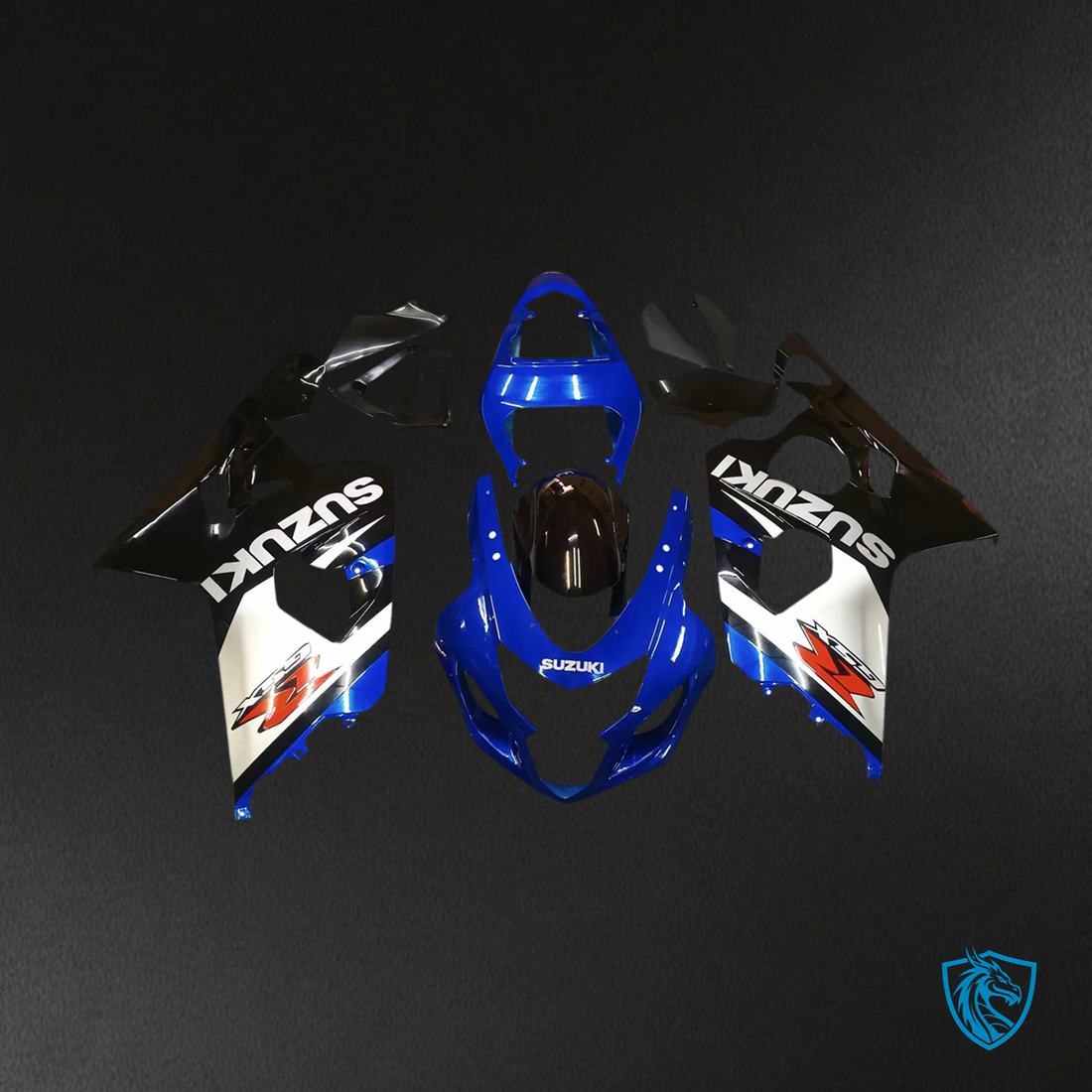 Suzuki GSXR 600-750 (2004-2005) Blue & Black - Fairing Kit