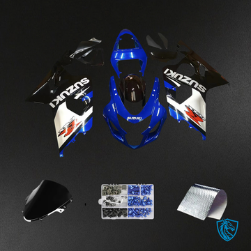 Suzuki GSXR 600-750 (2004-2005) Blue & Black - Fairing Kit