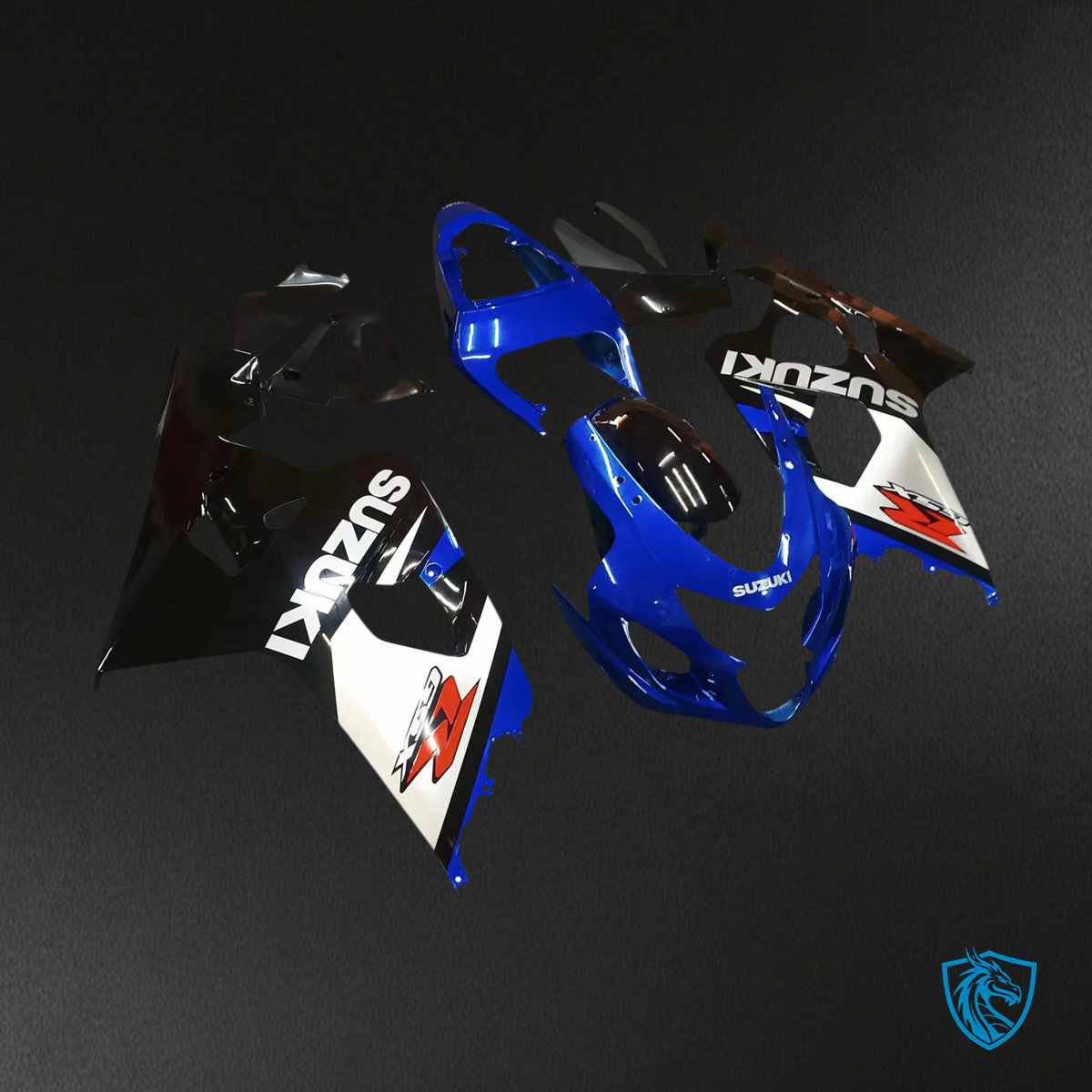 Suzuki GSXR 600-750 (2004-2005) Blue & Black - Fairing Kit