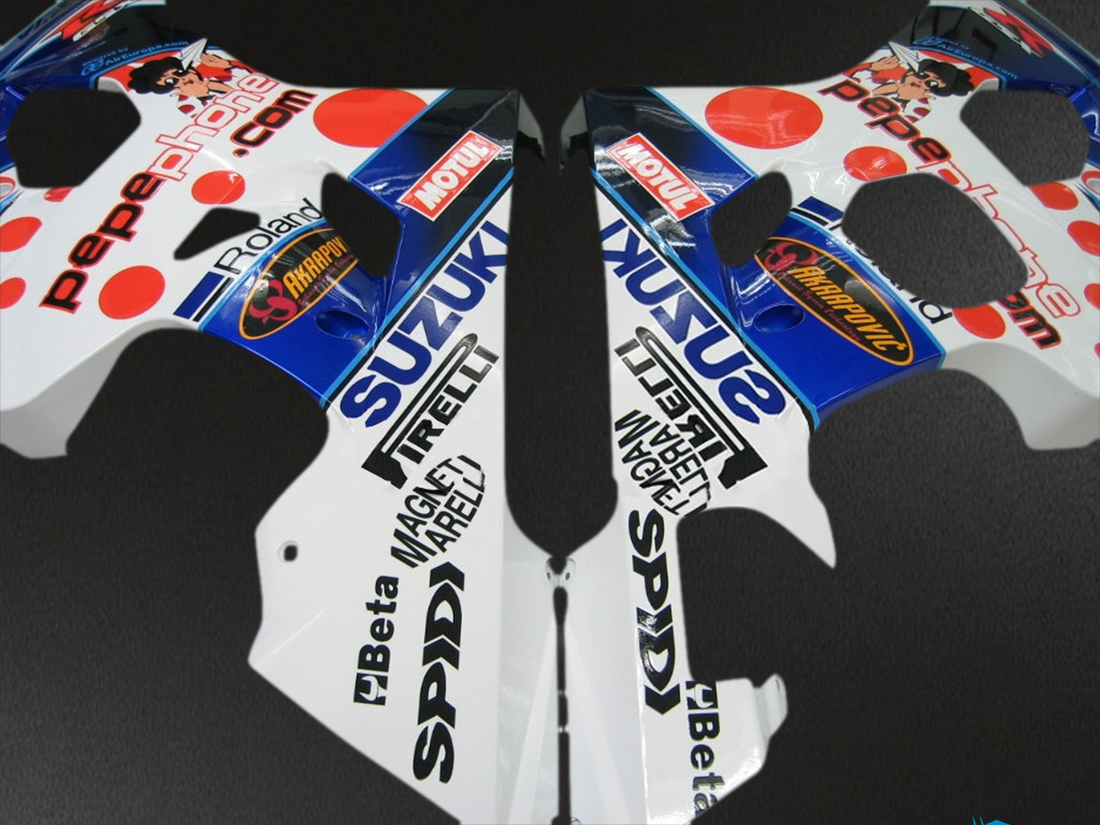 Suzuki GSXR 600-750 (2004-2005) Multicolor Pepephone Racing Generic - Custom ABS Fairing Kit