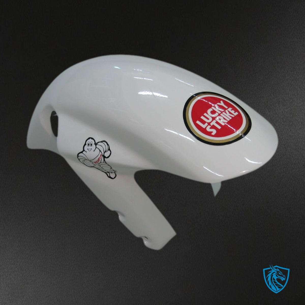 Suzuki GSXR 600-750 (2004-2005) White & Red Lucky Strike - MERGEment Motorcycle Fairings Kit