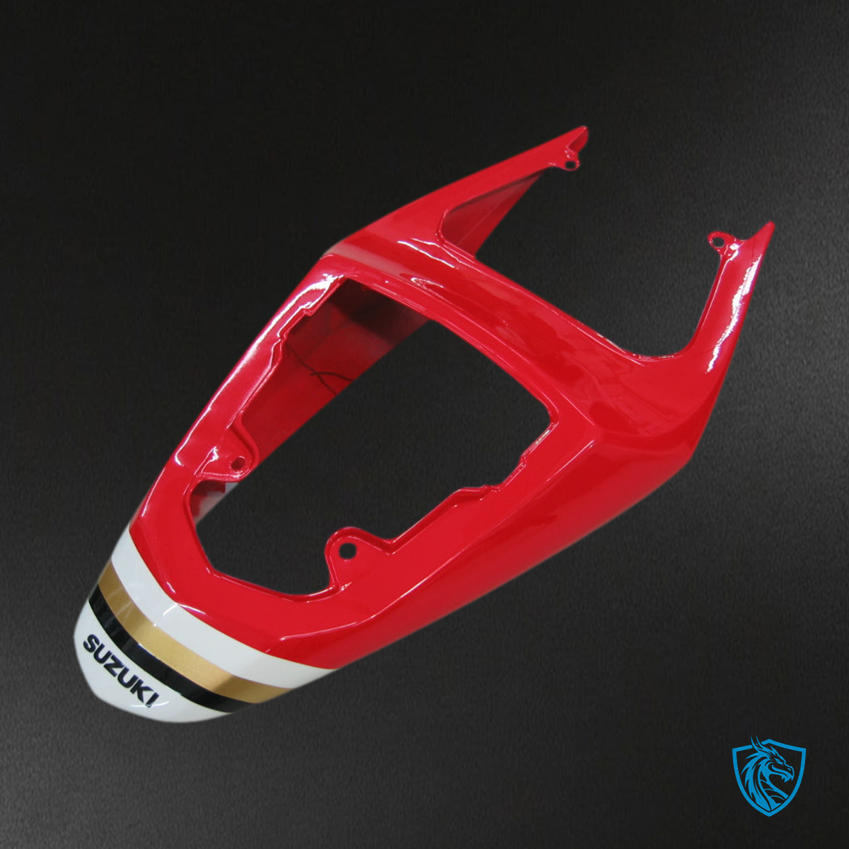 Suzuki GSXR 600-750 (2004-2005) White & Red Lucky Strike - MERGEment Motorcycle Fairings Kit