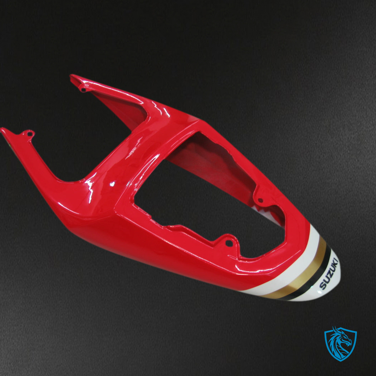 Suzuki GSXR 600-750 (2004-2005) White & Red Lucky Strike - MERGEment Motorcycle Fairings Kit
