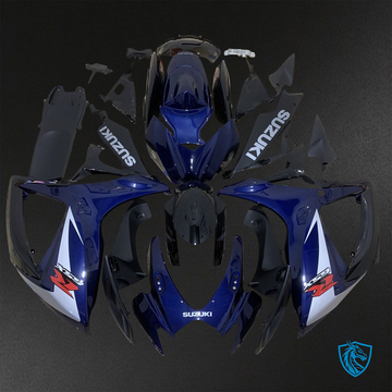 Suzuki GSX-R600/750 (2006-2007) Black & Blue - Replacement Motorcycle Fairings Kit