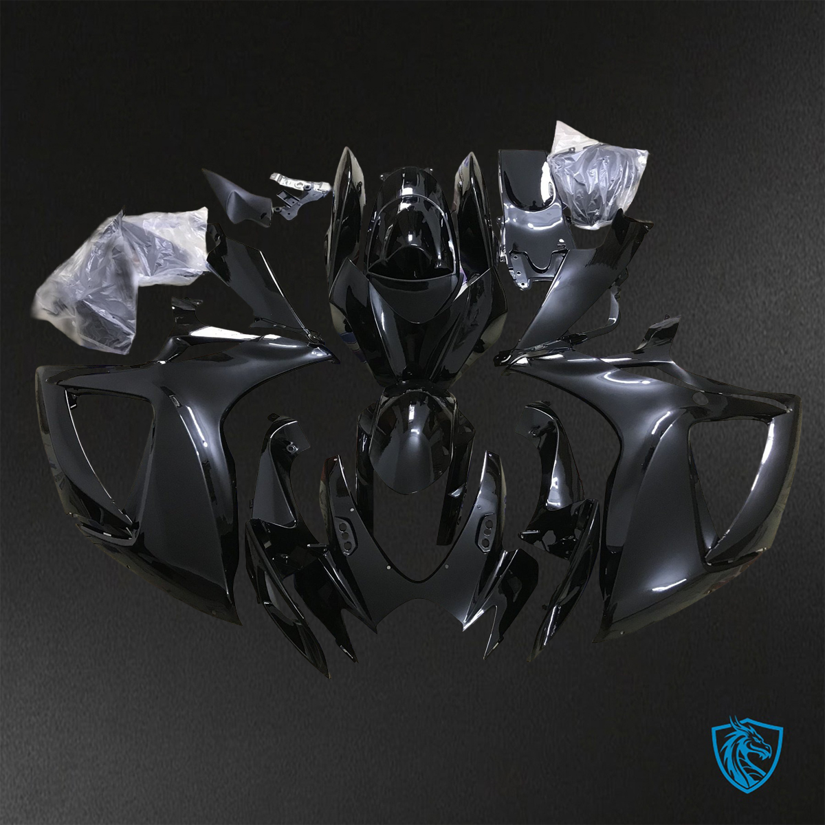 Suzuki GSX-R600/750 (2006-2007) Black - Replacement Motorcycle Fairings Kit