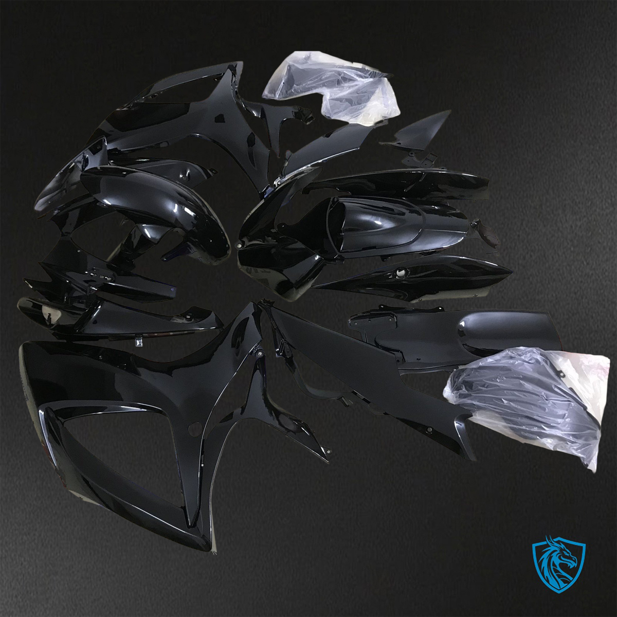 Suzuki GSX-R600/750 (2006-2007) Black - Replacement Motorcycle Fairings Kit