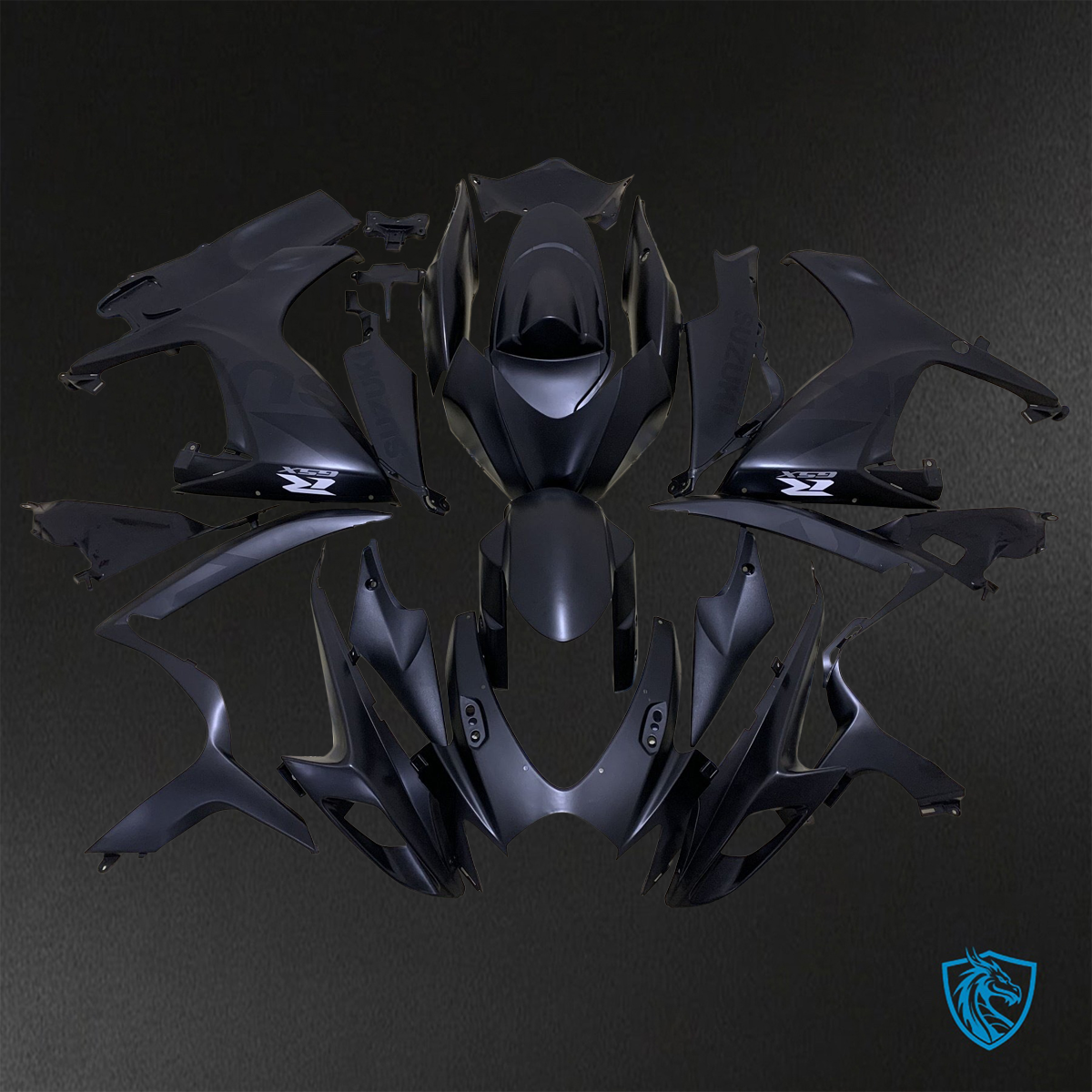 Suzuki GSX-R600/750 (2006-2007) Black ABS Bodywork - Fairings Kit