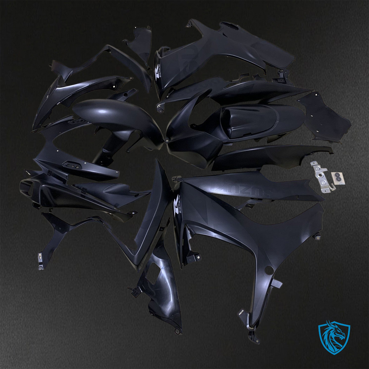 Suzuki GSX-R600/750 (2006-2007) Black ABS Bodywork - Fairings Kit