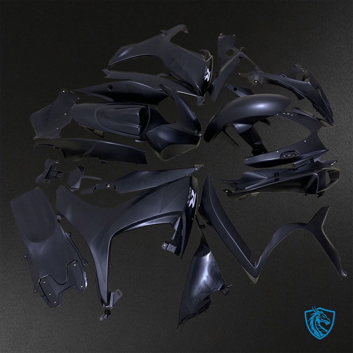 Suzuki GSX-R600/750 (2006-2007) Black ABS Bodywork - Fairings Kit