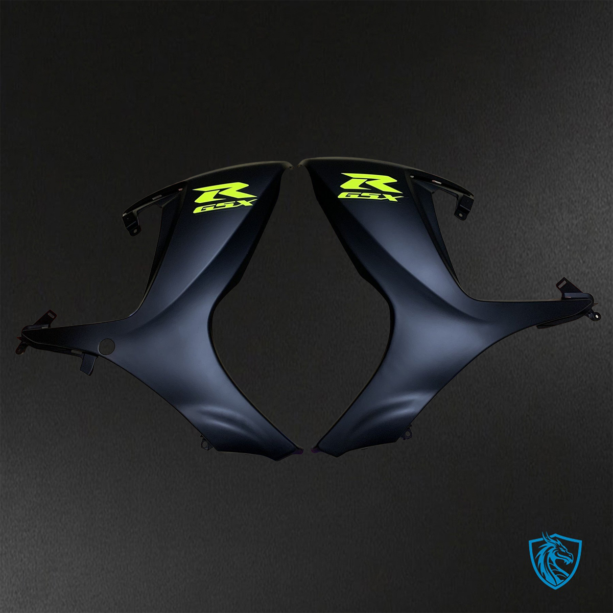 Suzuki GSX-R600/750 (2006-2007) Black & Green - Custom ABS Fairing Kit