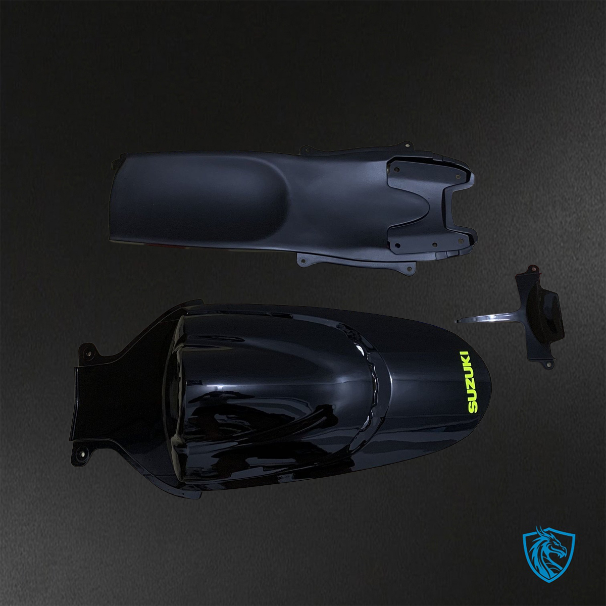 Suzuki GSX-R600/750 (2006-2007) Black & Green - Custom ABS Fairing Kit