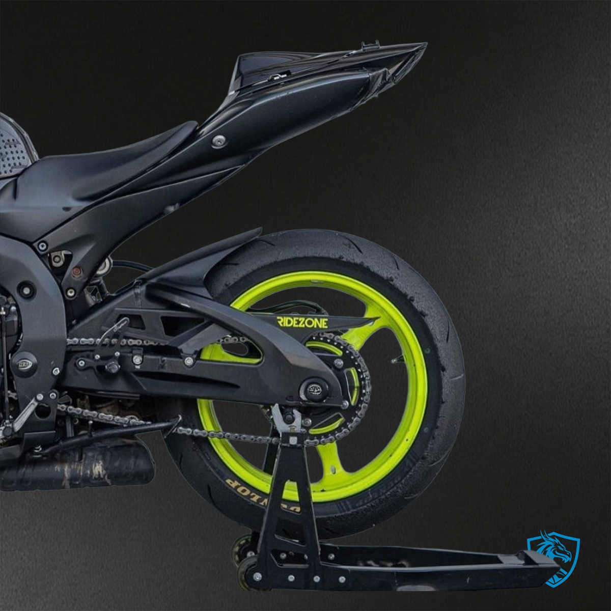 Suzuki GSX-R600/750 (2006-2007) Black & Green - Custom ABS Fairing Kit