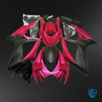 Suzuki GSX-R600/750 (2006-2007) Black & Pink - Custom ABS Fairing Kit