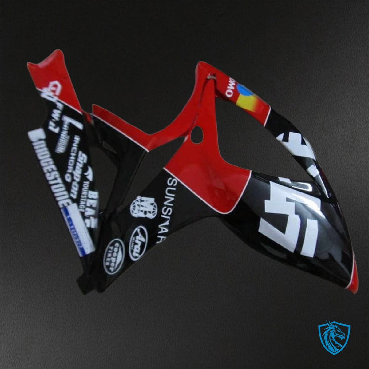 Suzuki GSX-R600/750 (2006-2007) Black, White & Red ABS Bodywork - Fairings Kit