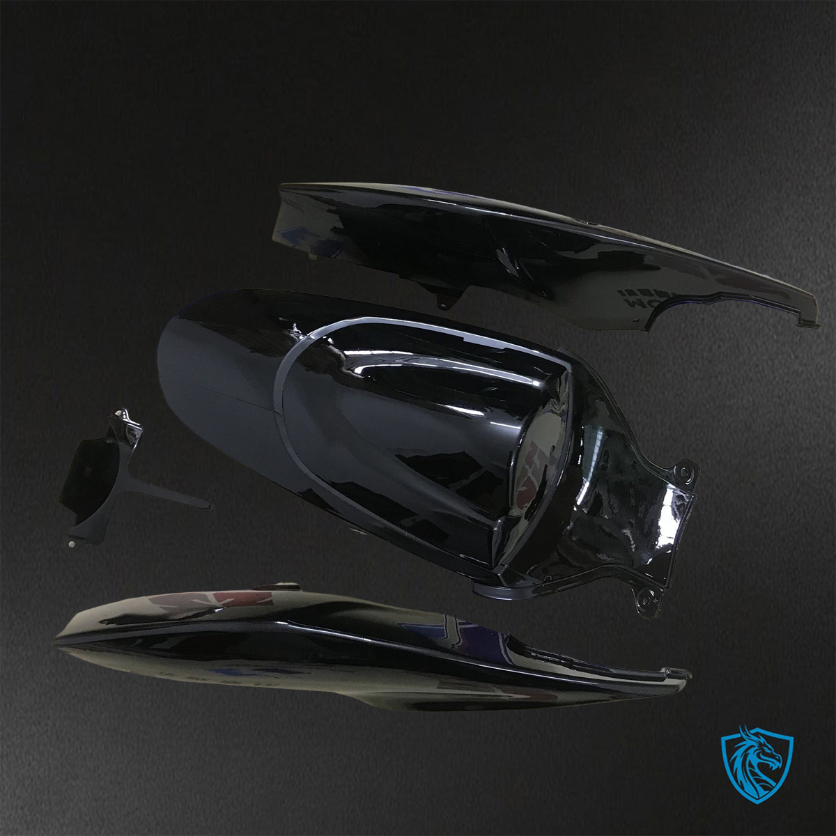 Suzuki GSX-R600/750 (2006-2007) Black Fairings Kit - Aftermarket ABS Bodywork