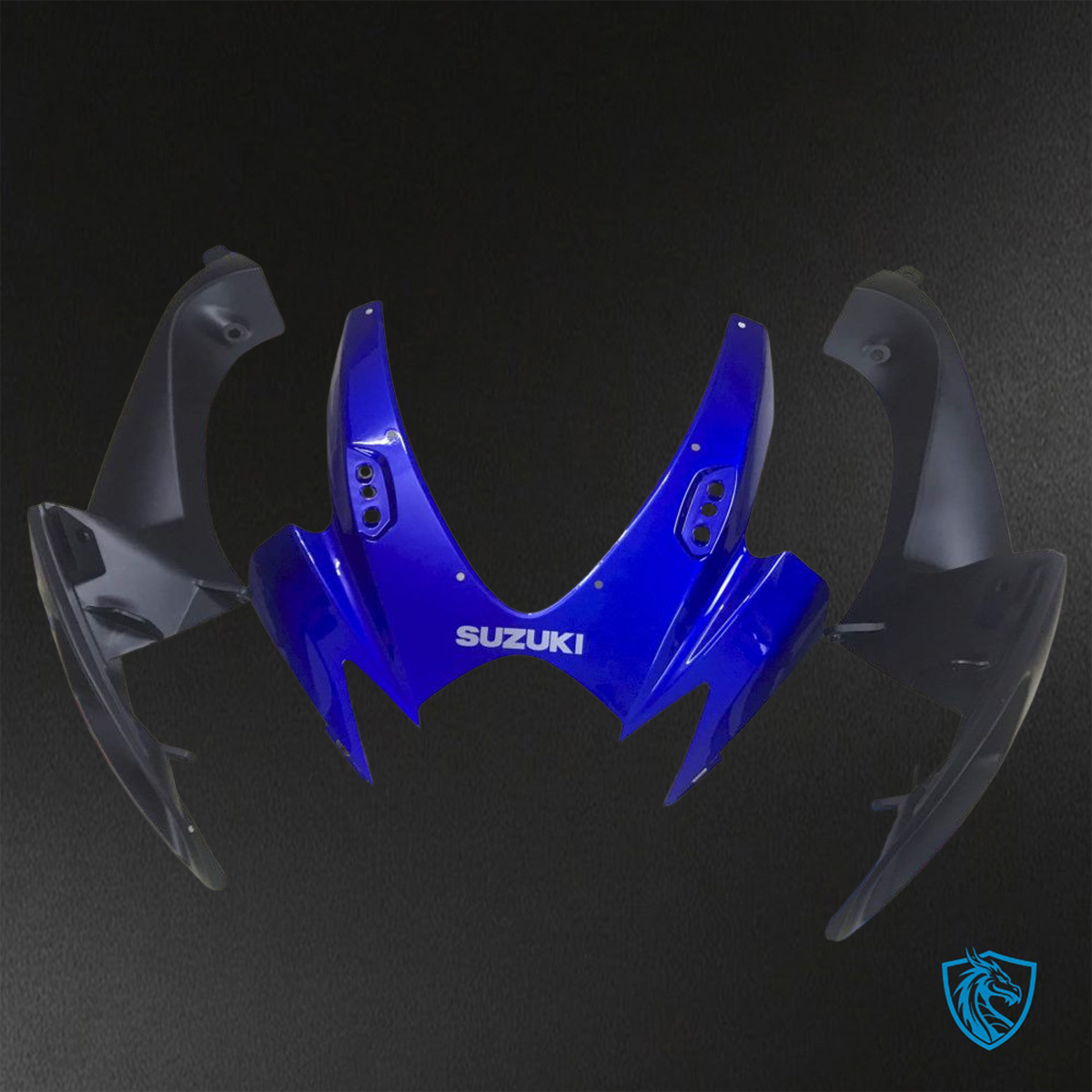 Suzuki GSX-R600/750 (2006-2007) Blue & Black - Custom ABS Fairing Kit