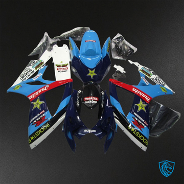 Suzuki GSX-R600/750 (2006-2007) Blue & Black RockStar ABS Bodywork - Fairings Kit