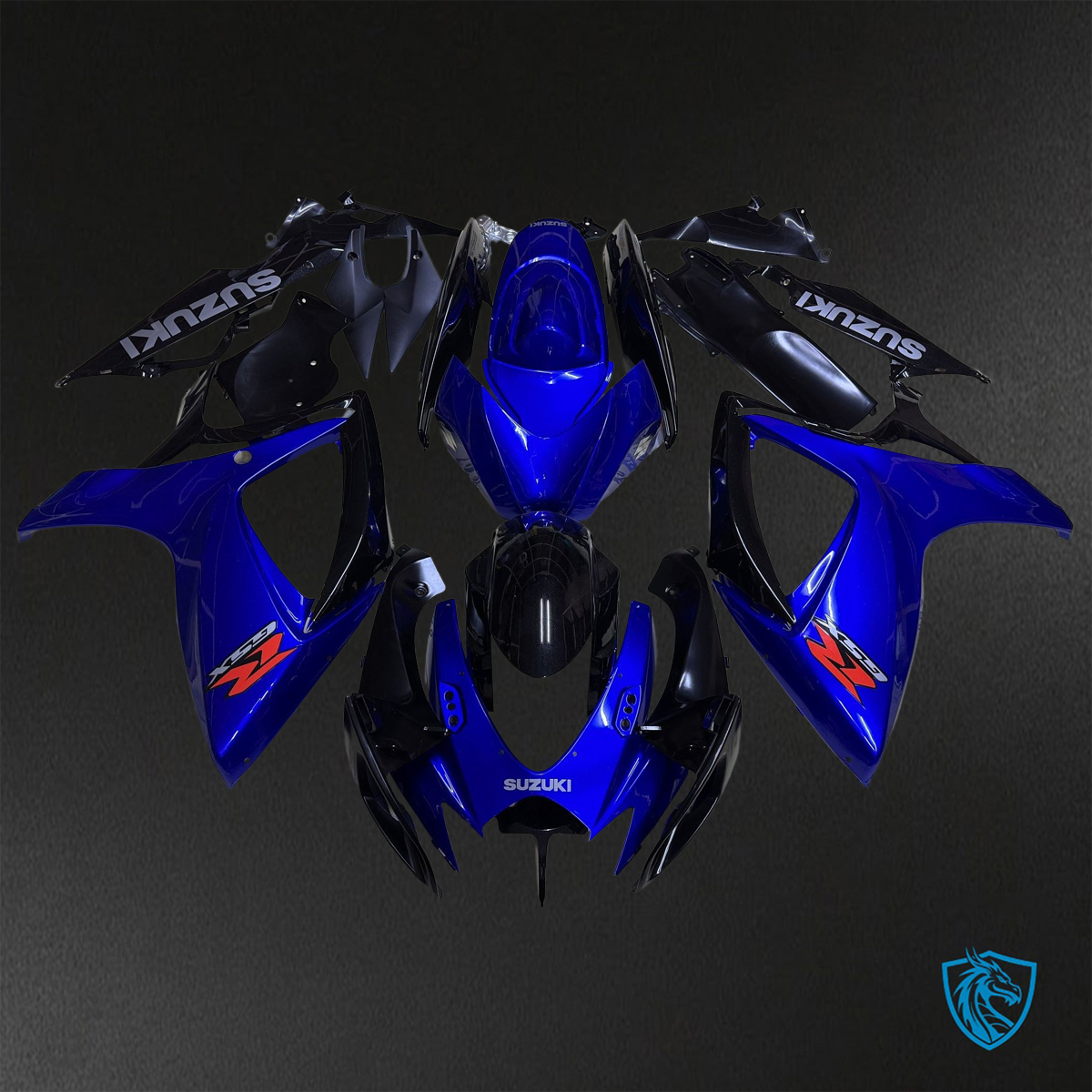 Suzuki GSX-R600/750 (2006-2007) Gloss Blue & Black - Replacement Motorcycle Fairings Kit