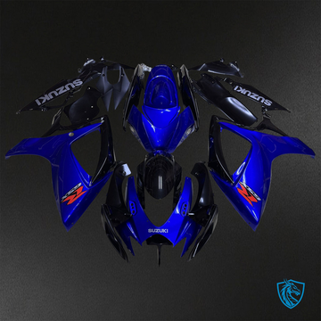 Suzuki GSX-R600/750 (2006-2007) Gloss Blue & Black - Replacement Motorcycle Fairings Kit