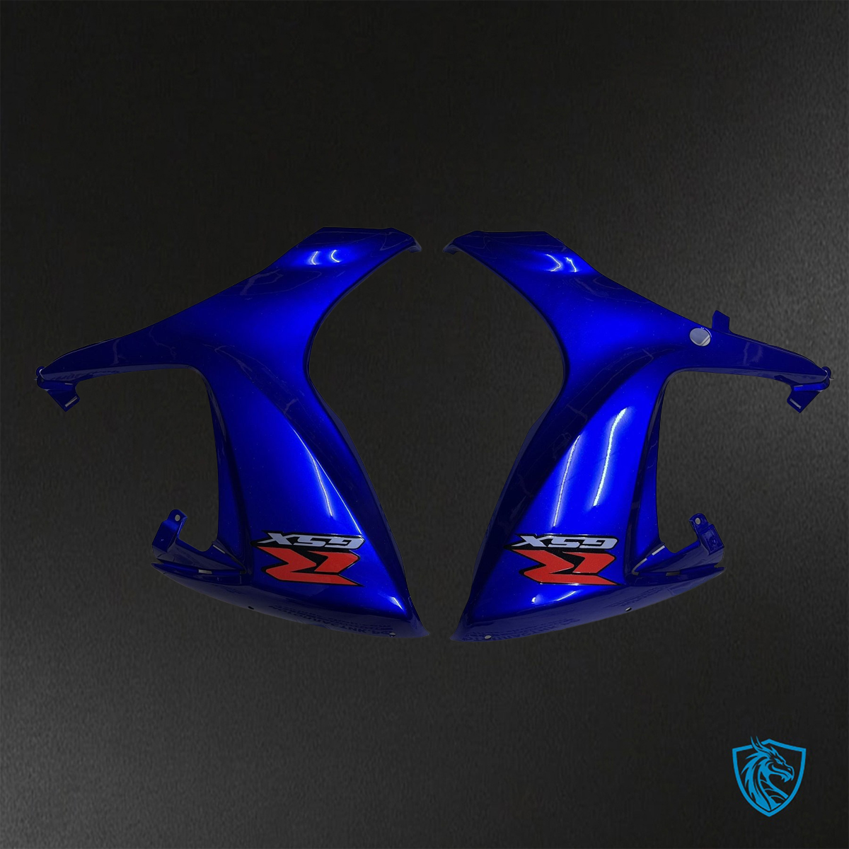 Suzuki GSX-R600/750 (2006-2007) Gloss Blue & Black - Replacement Motorcycle Fairings Kit