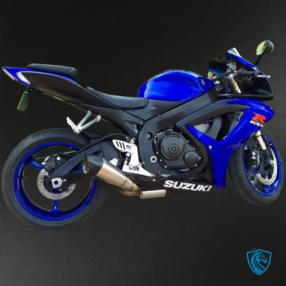 Suzuki GSX-R600/750 (2006-2007) Gloss Blue & Black - Replacement Motorcycle Fairings Kit