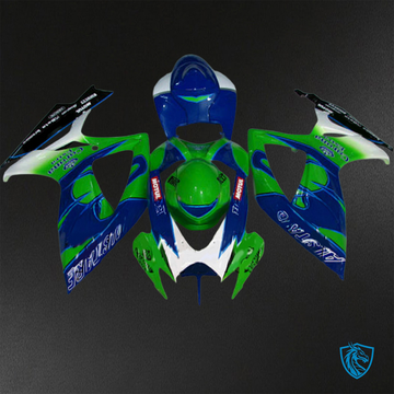Suzuki GSX-R600/750 (2006-2007) Blue & Green - Replacement Motorcycle Fairings Kit