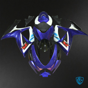 Suzuki GSX-R600/750 (2006-2007) Blue, Black & White ABS Bodywork - Fairings Kit