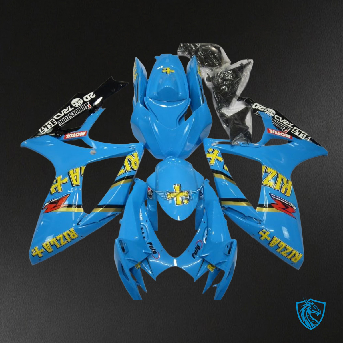 Suzuki GSX-R600/750 (2006-2007) Blue & Yellow Rizla - Replacement Motorcycle Fairings Kit