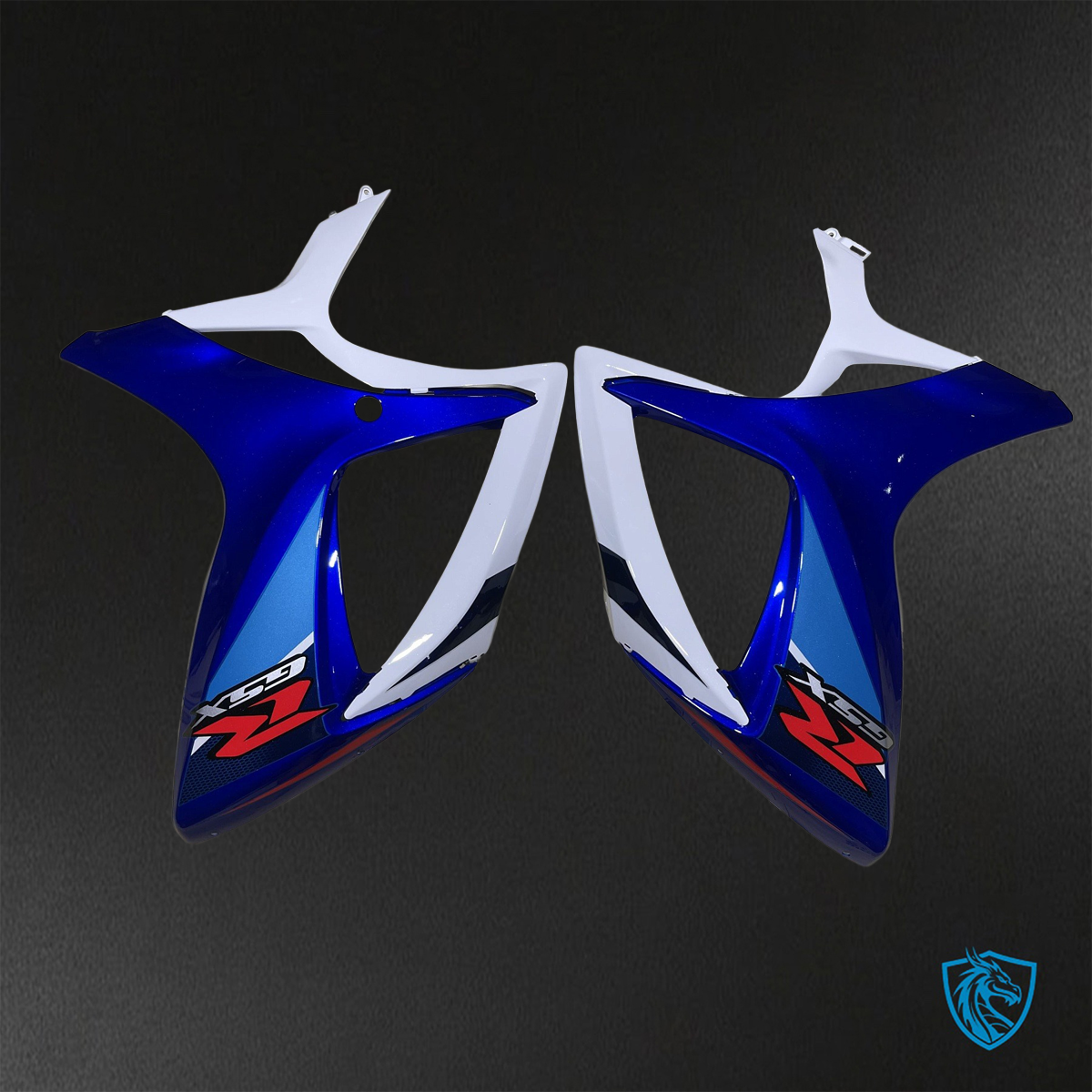 Suzuki GSX-R600/750 (2006-2007) Gloss Blue, White & Black Fairings Kit - Aftermarket ABS Bodywork
