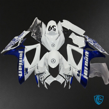 Suzuki GSX-R600/750 (2006-2007) Blue & White Jordan ABS Bodywork - Fairings Kit