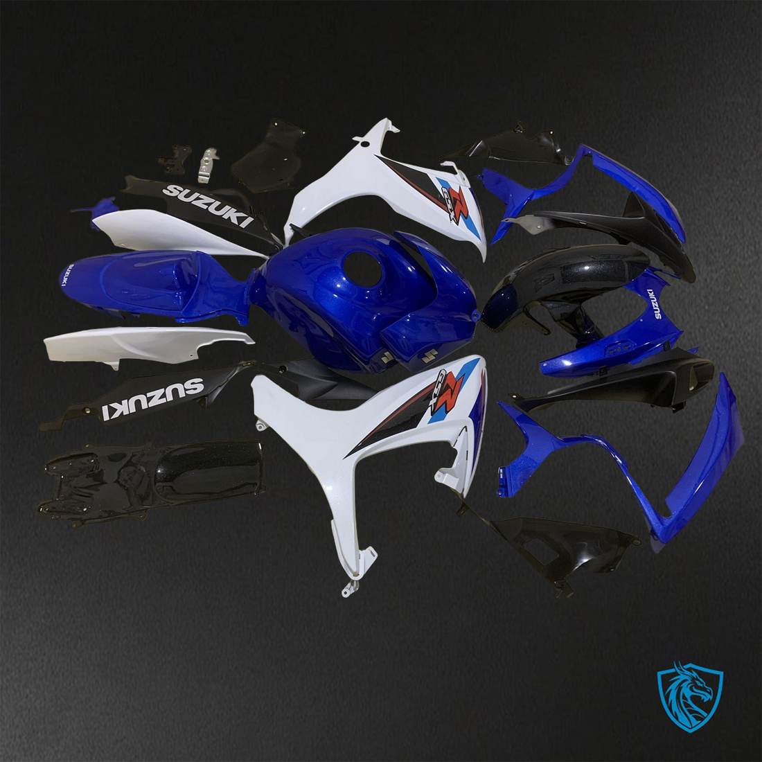 Suzuki GSX-R600/750 (2006-2007) Blue & White - Replacement Motorcycle Fairings Kit