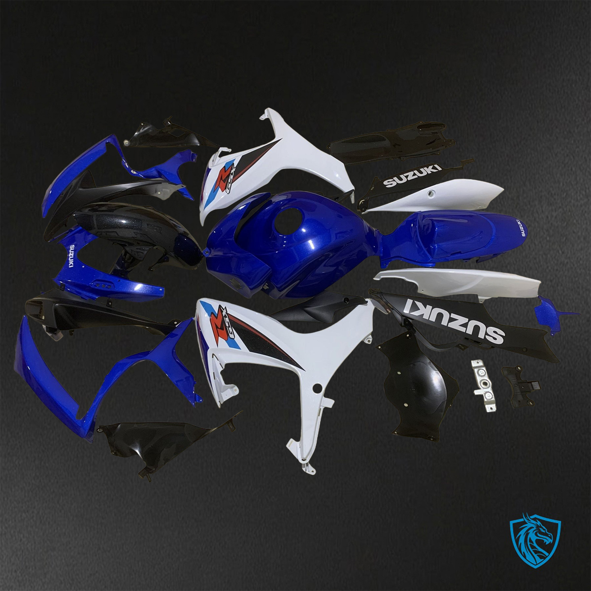 Suzuki GSX-R600/750 (2006-2007) Blue & White - Replacement Motorcycle Fairings Kit
