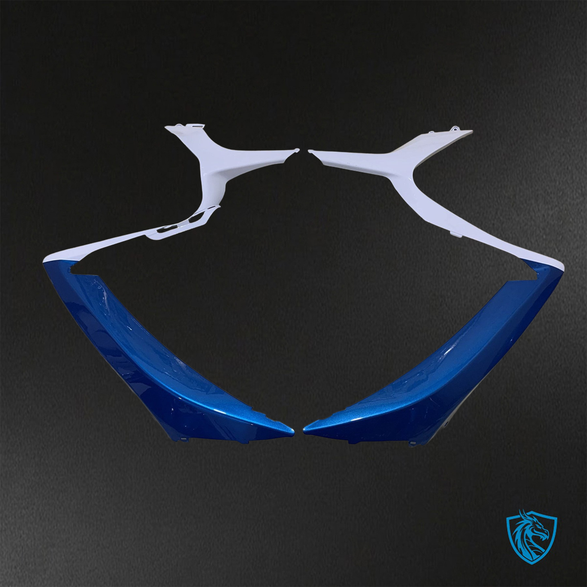 Suzuki GSX-R600/750 (2006-2007) Gloss Blue & White - Custom ABS Fairing Kit