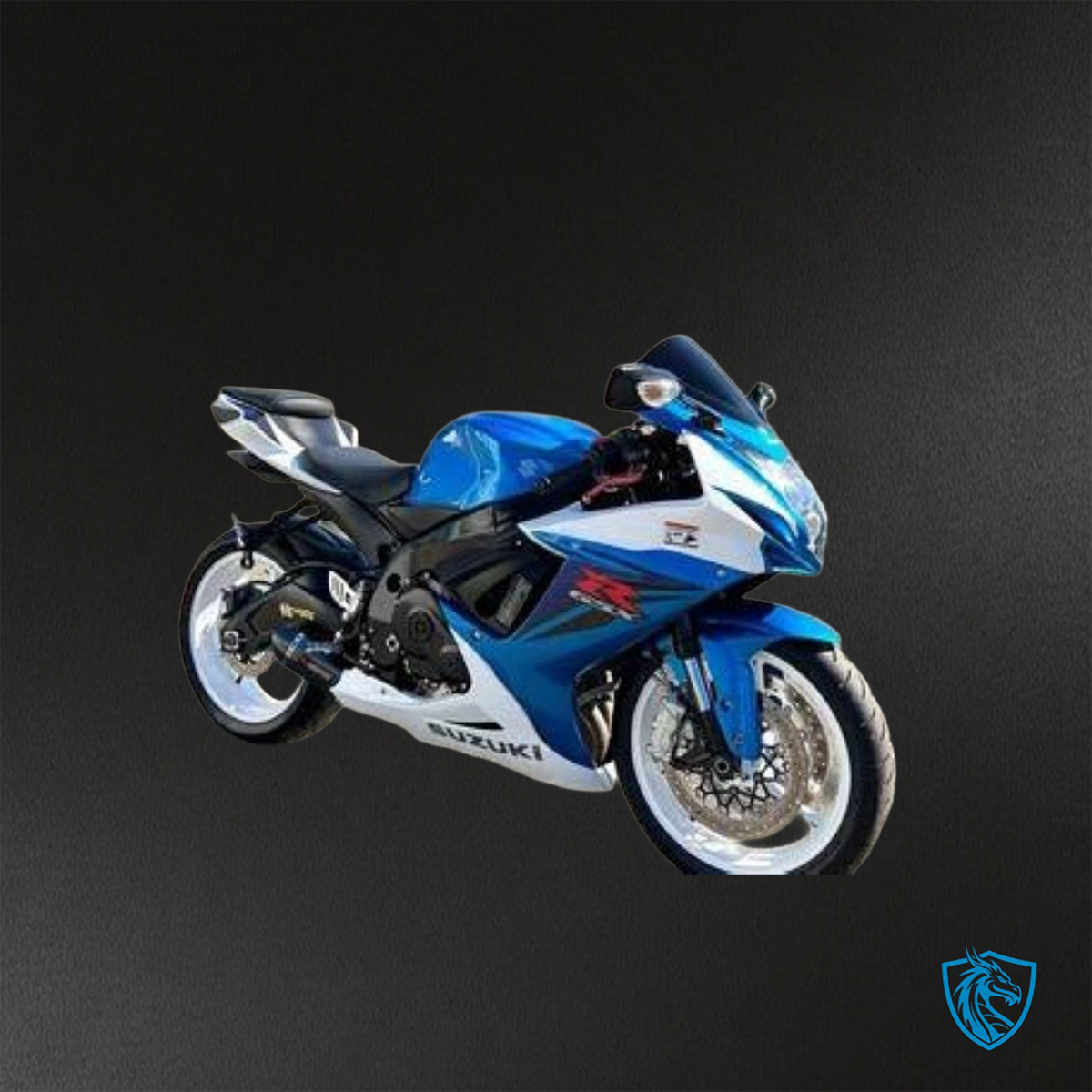 Suzuki GSX-R600/750 (2006-2007) Gloss Blue & White - Custom ABS Fairing Kit