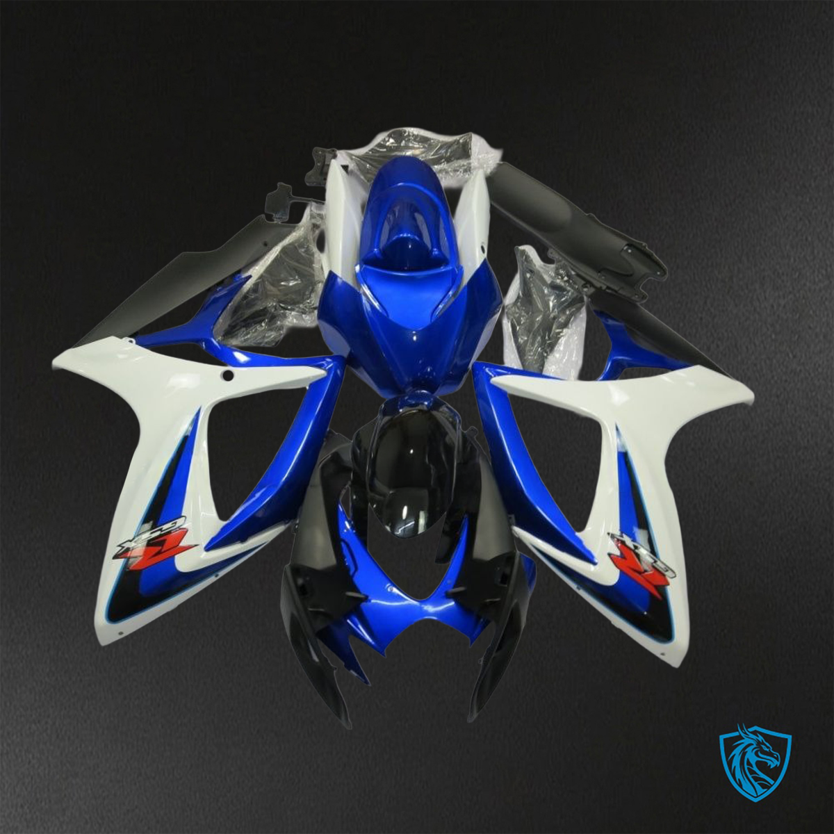 Suzuki GSX-R600/750 (2006-2007) Blue & White Fairings Kit - Aftermarket ABS Bodywork