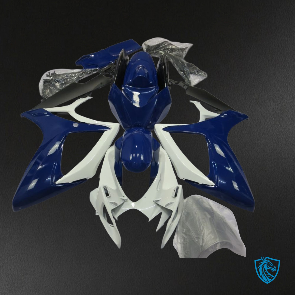 Suzuki GSX-R600/750 (2006-2007) Blue & White - Custom ABS Fairing Kit